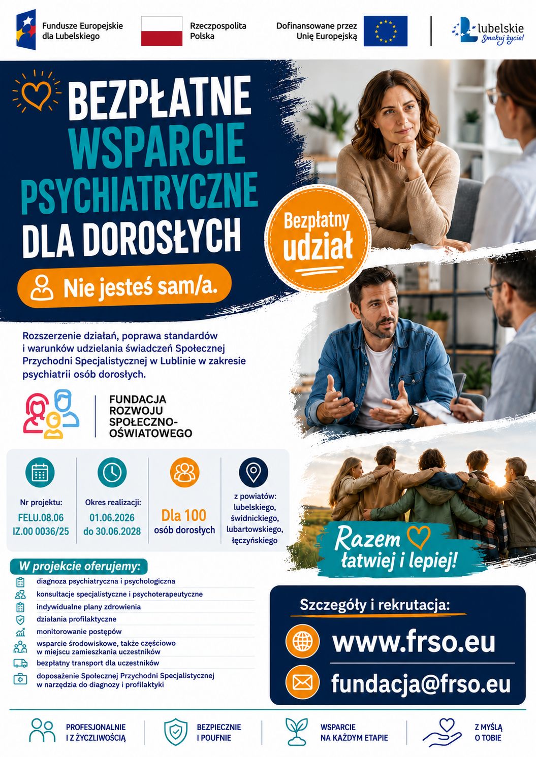 Plakat projektu 8.6 – usługi zdrowotne