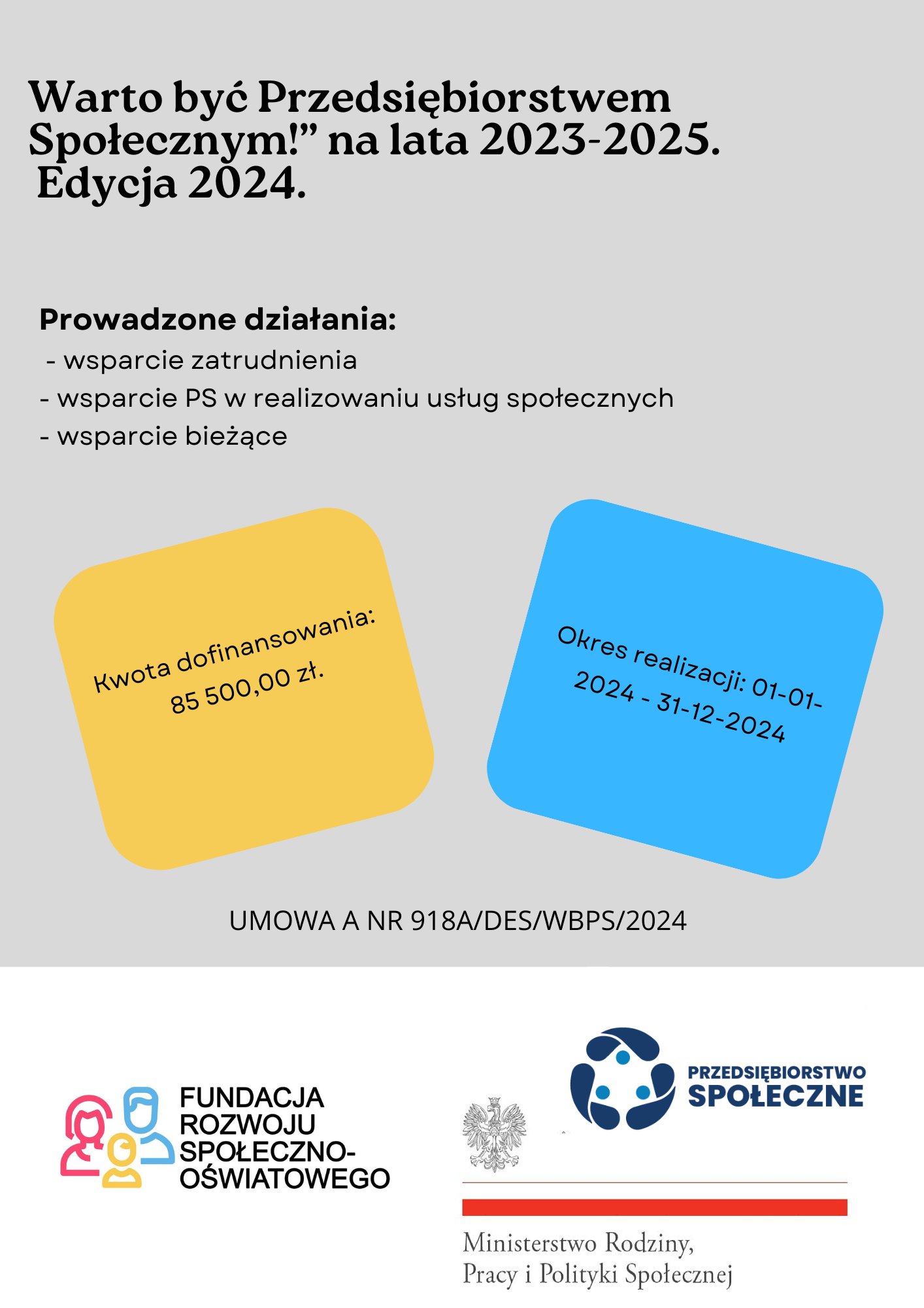 Warto być Przedsiębiorstwem Społecznym edycja 2024